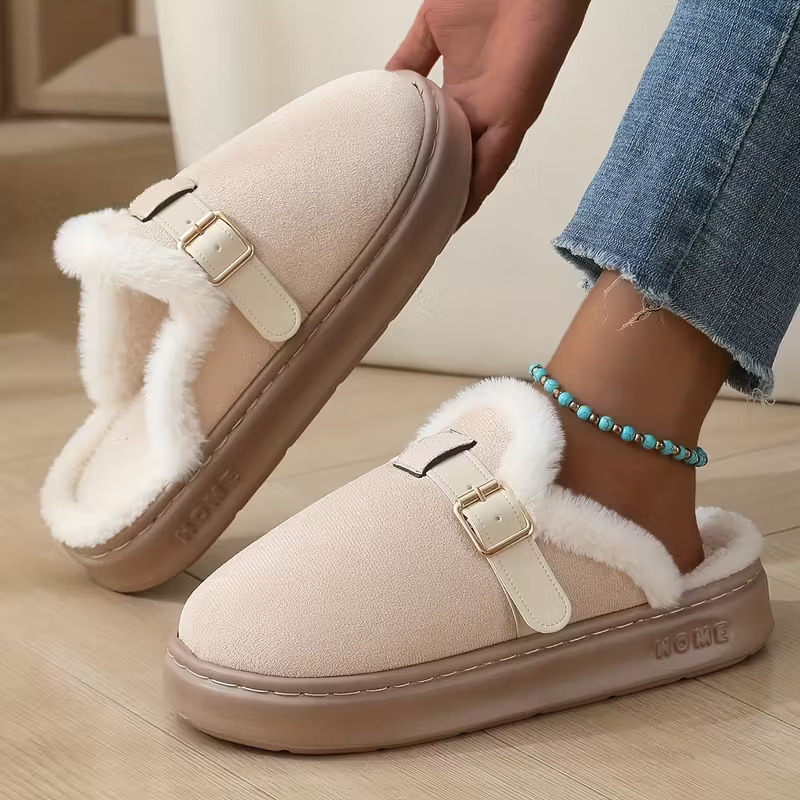 Women’s Cozy Fleece Slippers with Plush