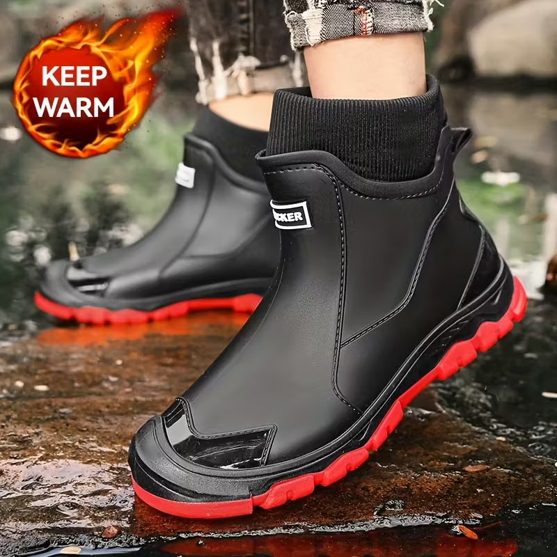 Men’s Fleece-Lined Waterproof Snow Boots