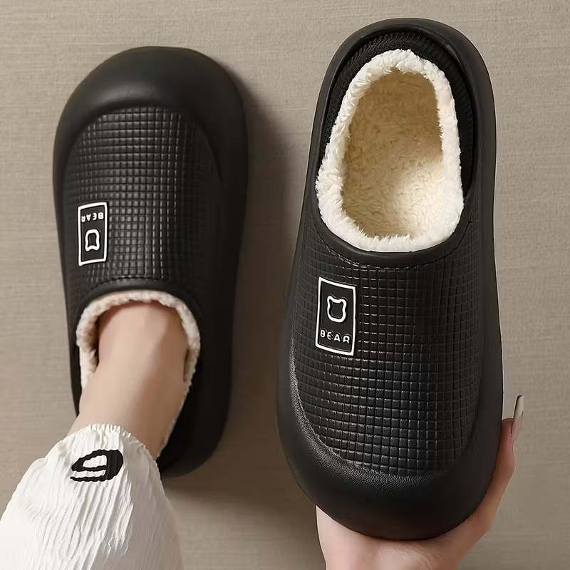 Winter Plush Slip-On Slippers