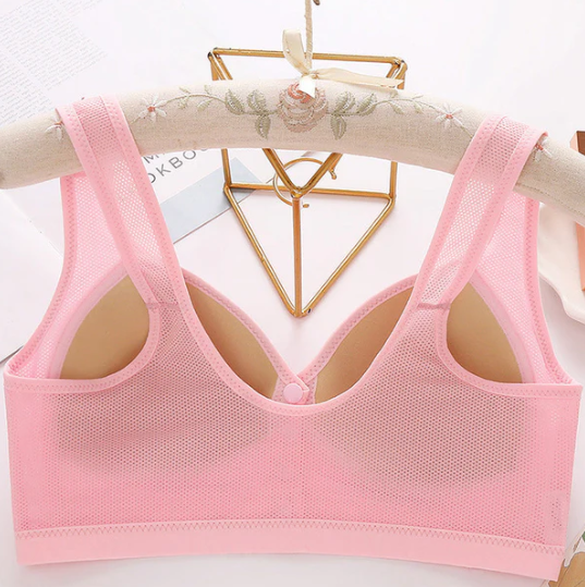 Women’s Front-Fastening Breathable Cotton Comfort Bra