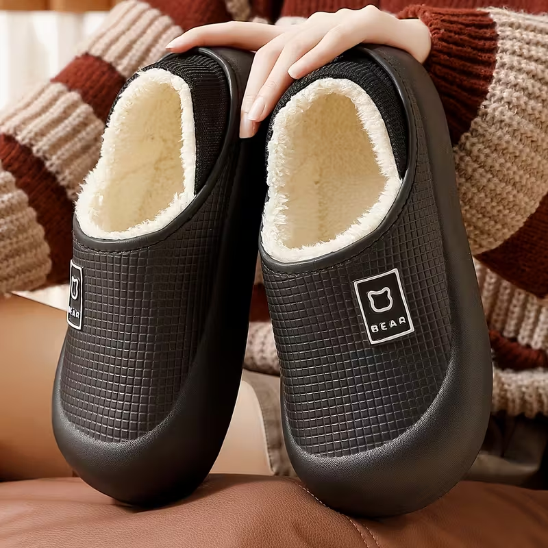 Winter Plush Slip-On Slippers