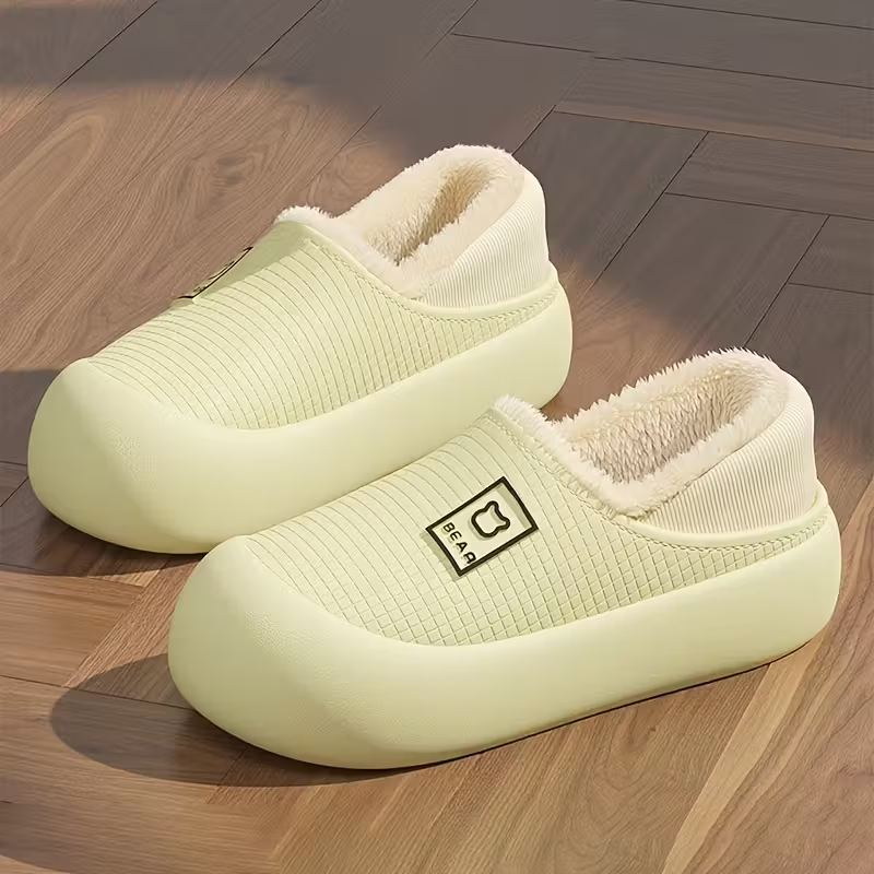 Winter Plush Slip-On Slippers