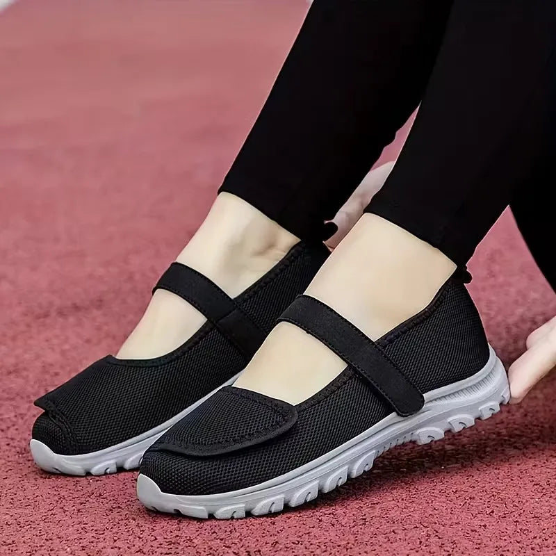 Women’s Breathable Hook-and-Loop Comfort Trainers