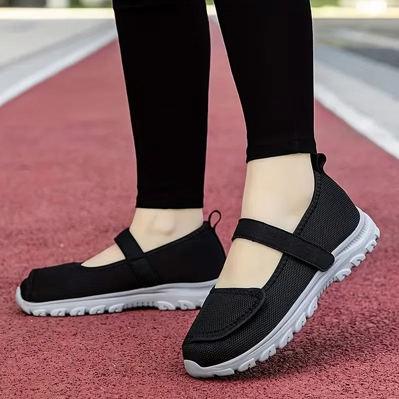 Women’s Breathable Hook-and-Loop Comfort Trainers