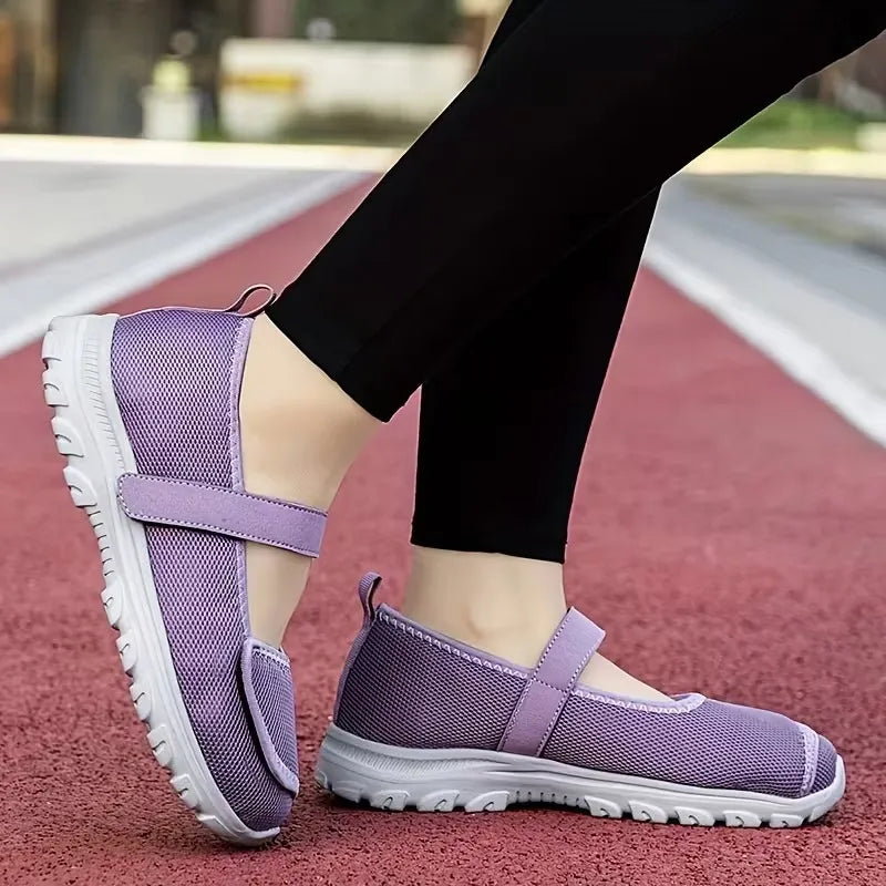 Women’s Breathable Hook-and-Loop Comfort Trainers