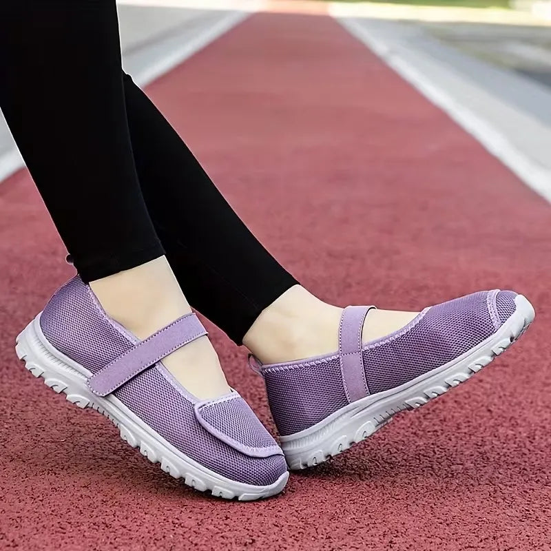 Women’s Breathable Hook-and-Loop Comfort Trainers