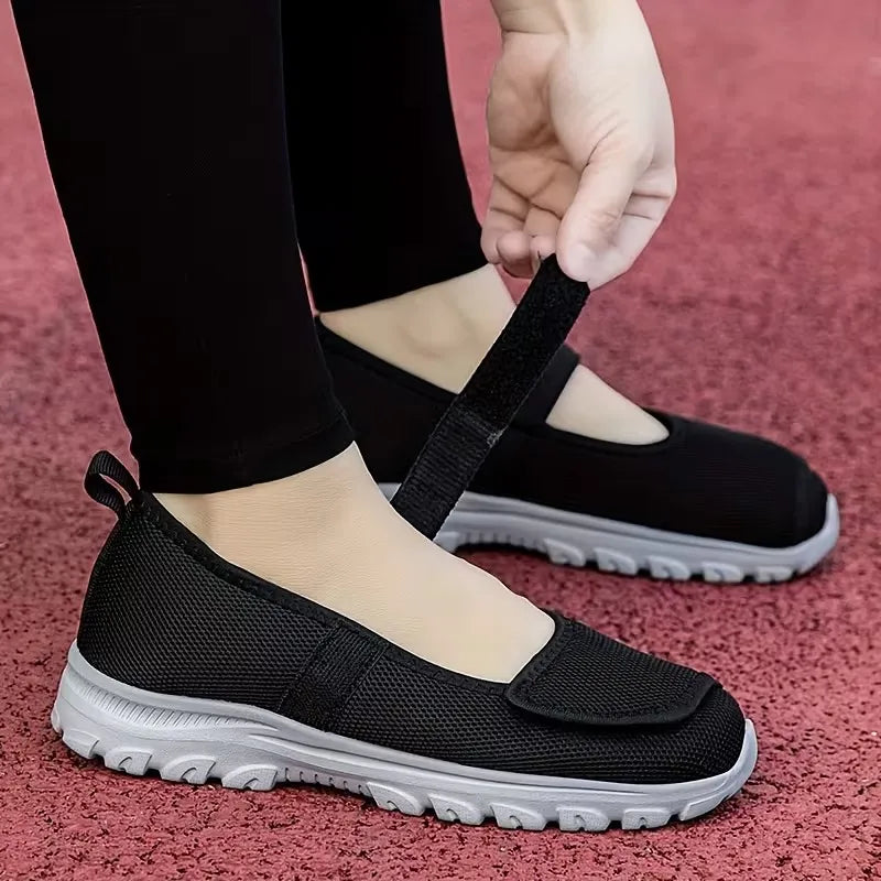 Women’s Breathable Hook-and-Loop Comfort Trainers