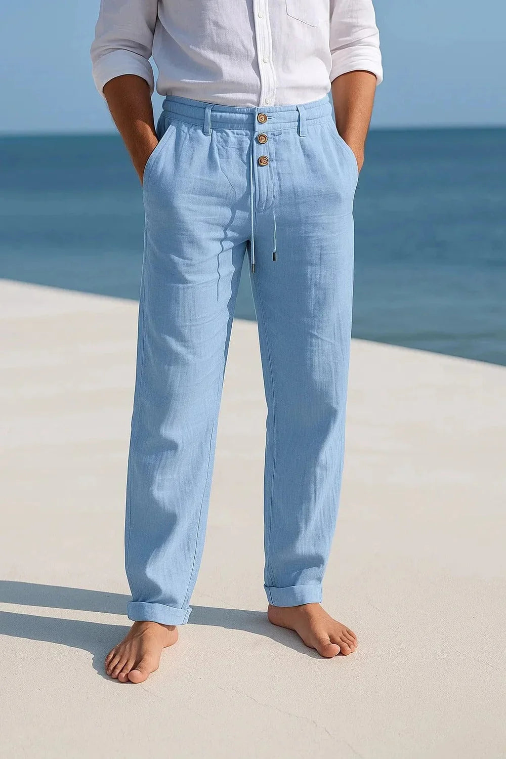 Men's Lightweight Linen Trousers