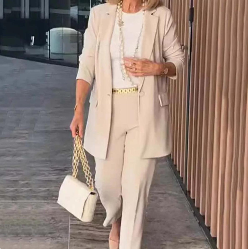 Stylish Women's Blazer and Trousers Set