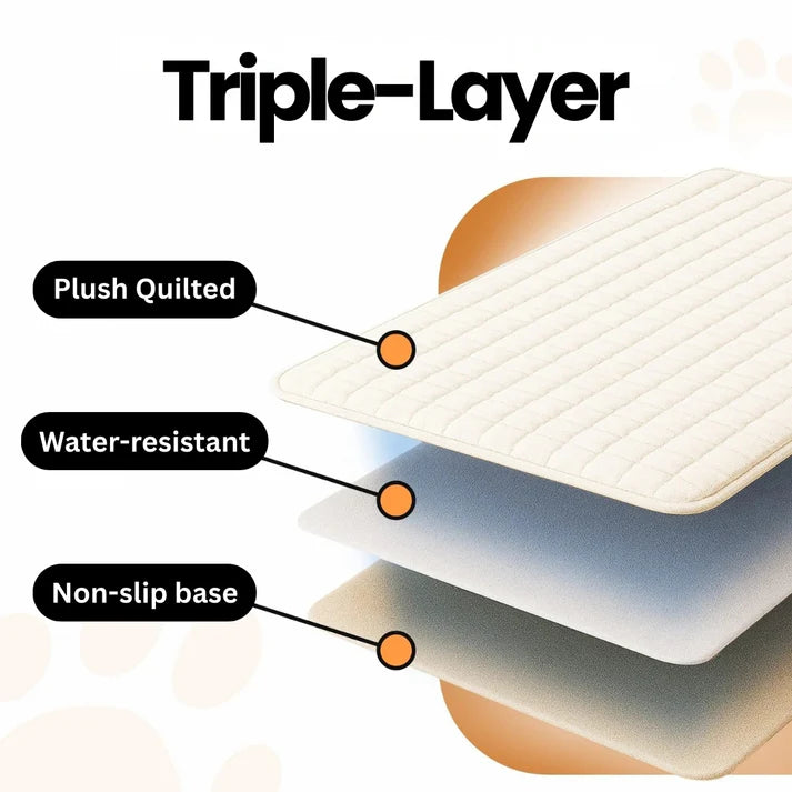 Plush Quilted Non-Slip Pet Sofa Protector Cover