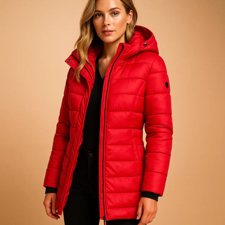 Women’s Lightweight Hooded Down-Style Puffer Jacket