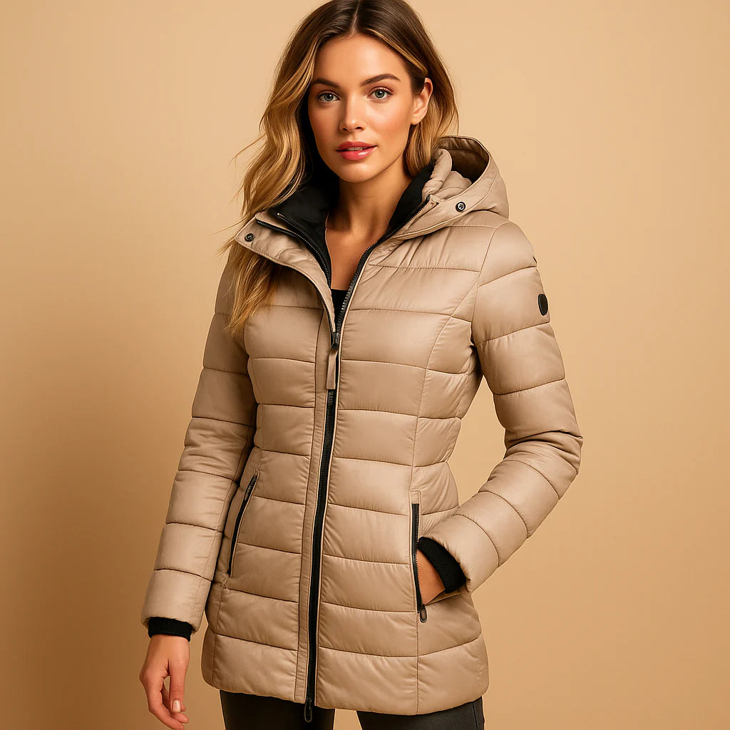 Women’s Lightweight Hooded Down-Style Puffer Jacket