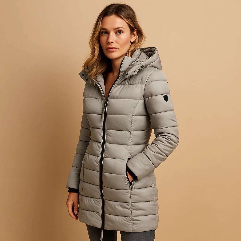 Women’s Lightweight Hooded Down-Style Puffer Jacket