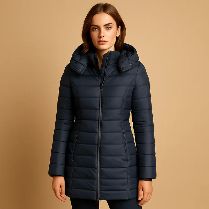 Women’s Lightweight Hooded Down-Style Puffer Jacket