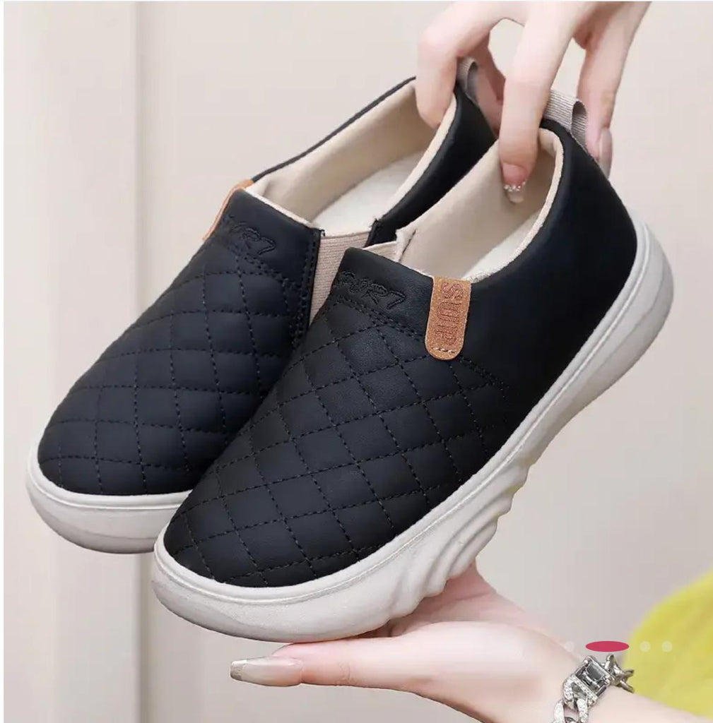 Thick Sole Non-Slip Leather Casual Shoes