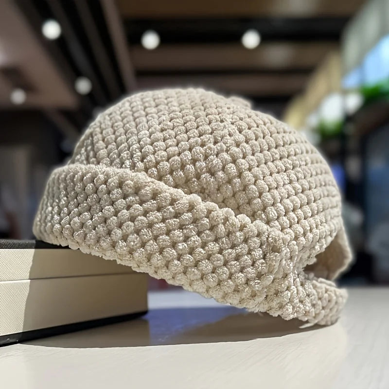 Unisex Bubble-Knit Structured Dome Cap