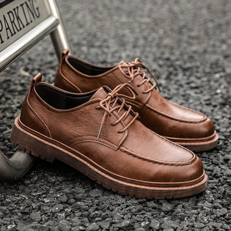 Men’s Genuine Leather Cushioned Derby Walkers