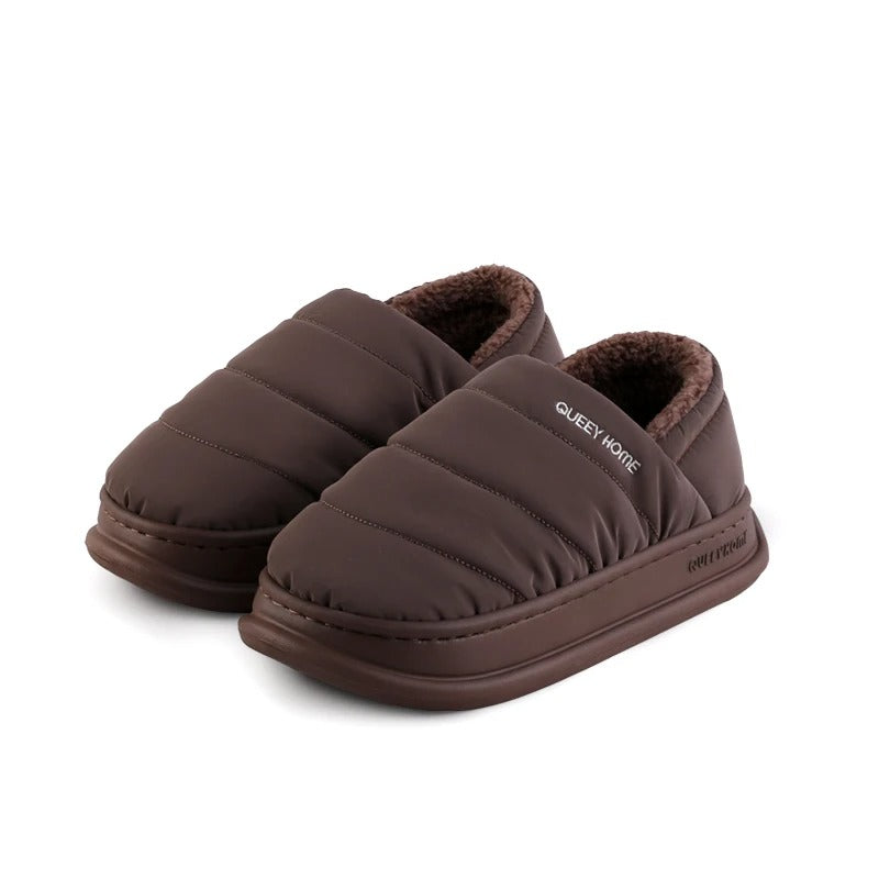Queey Home Winter Plush Slippers