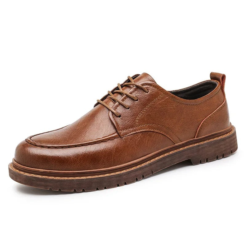 Men’s Genuine Leather Cushioned Derby Walkers