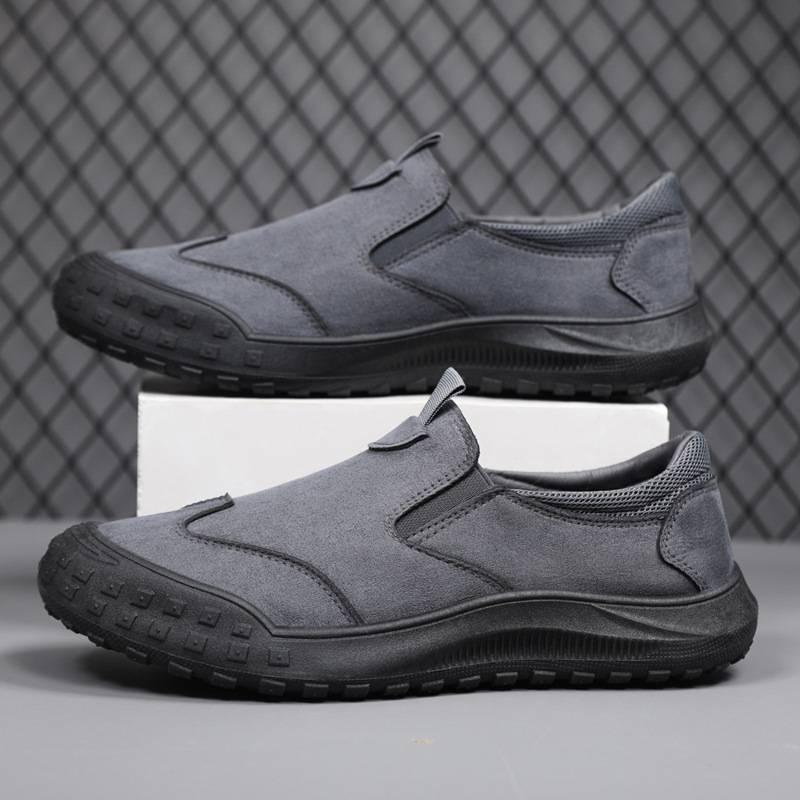 Men's Waterproof Non-Slip Work Shoes, Men Arch Support Casual Shoe - Lightweight Comfortable Walking