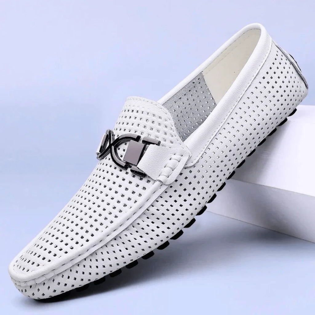 Men’s Classic Leather Buckle Loafers