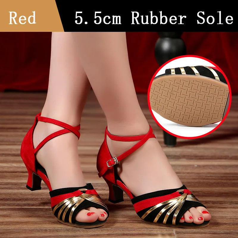 Women's Pointed Toe Block High Heel Sandals