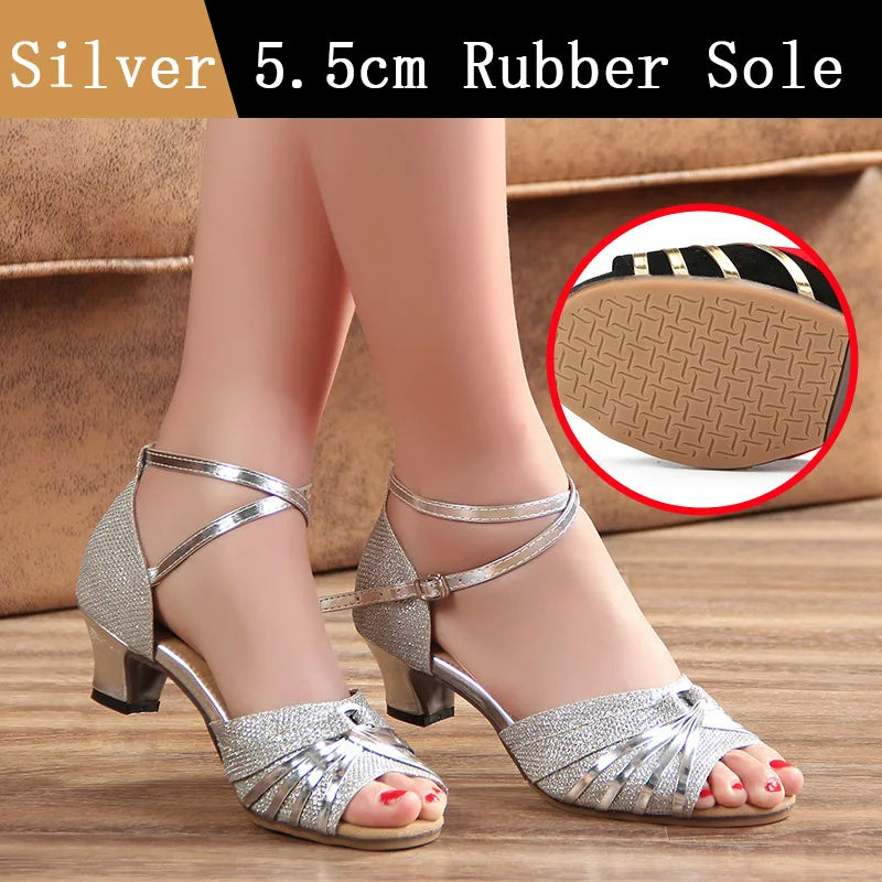 Women's Pointed Toe Block High Heel Sandals