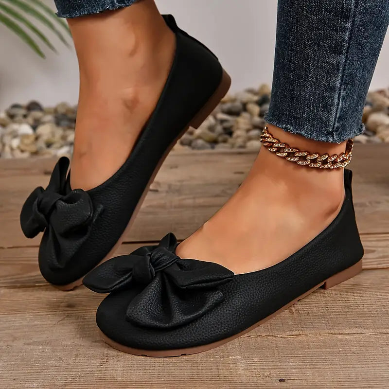 Bowknot Slip-On Flats