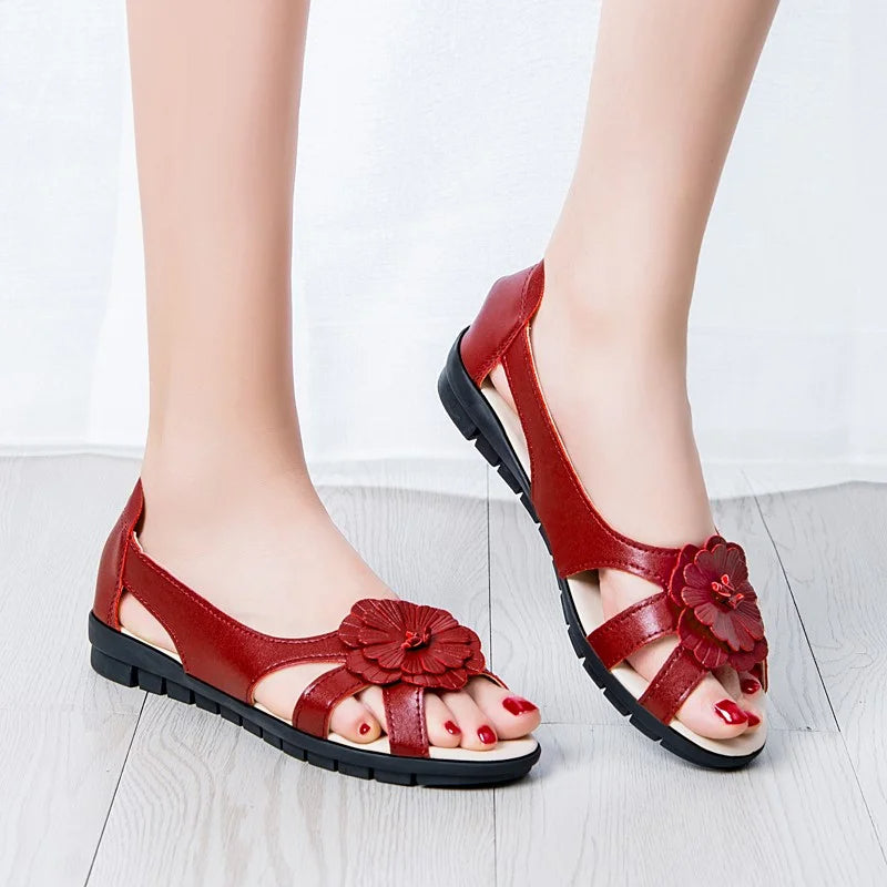 🌼Women's Solid Color Casual Shoes Soft Sole Open Toe Sandals