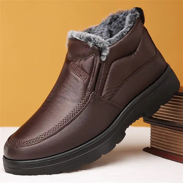 Men's Retro Winter Plush Lined Casual Shoes