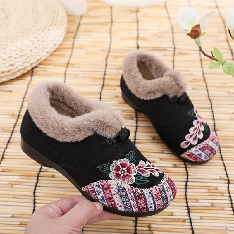 Women’s Cozy Fleece-Lined Non-Slip Winter Shoes