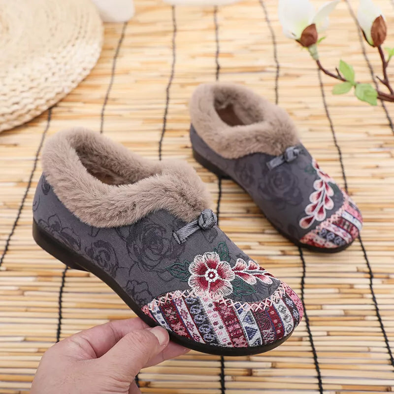 Women’s Cozy Fleece-Lined Non-Slip Winter Shoes