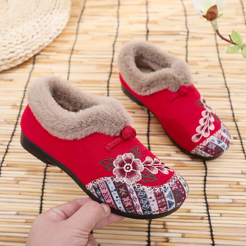Women’s Cozy Fleece-Lined Non-Slip Winter Shoes