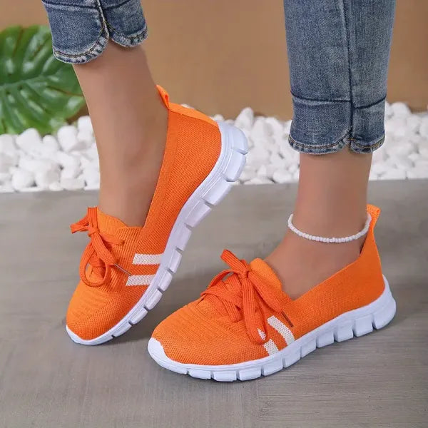 Women's Comfy Knitted Low Top Walking Shoes