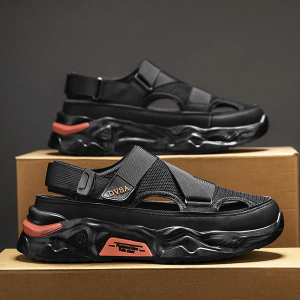 Non-slip closed-toe sports sandals for men