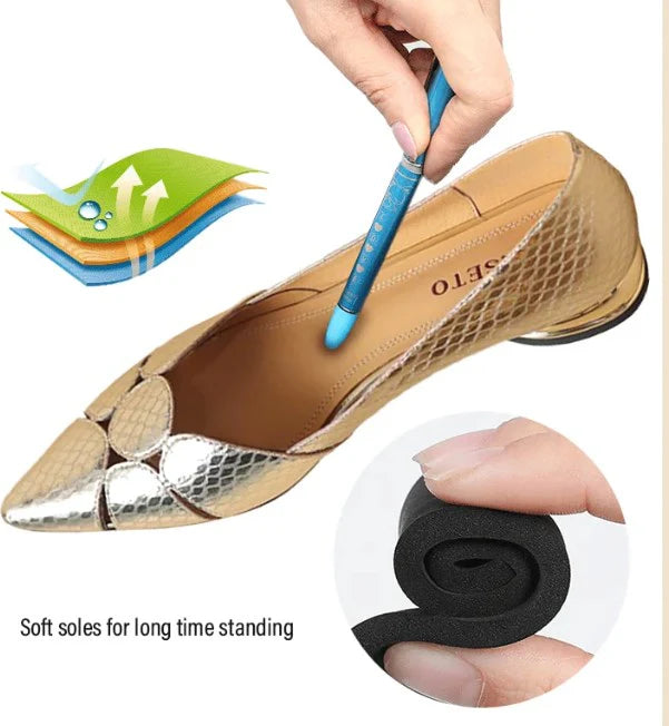 Women’s Textured Pointed Toe Slip On Flats