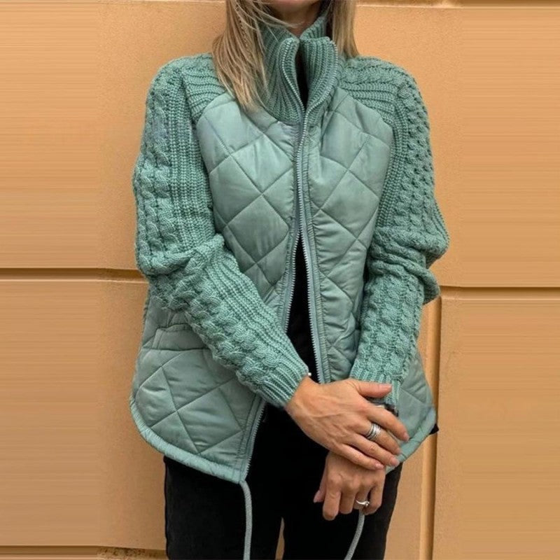 Knit Sleeve Patchwork Jacket