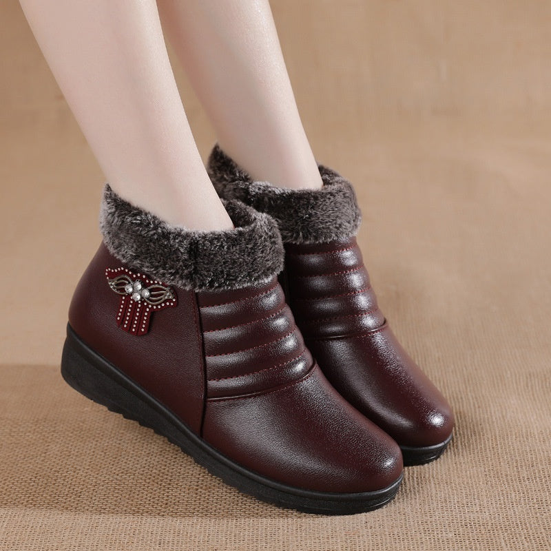 Trendy Warm Faux Fur Winter Boots for Women