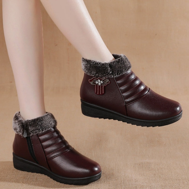 Trendy Warm Faux Fur Winter Boots for Women