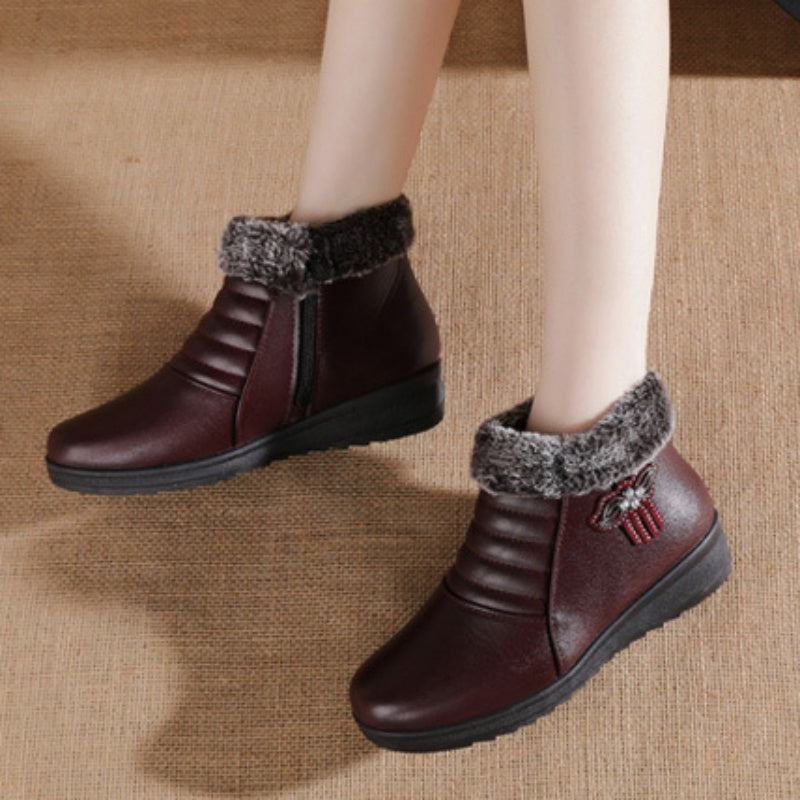 Trendy Warm Faux Fur Winter Boots for Women