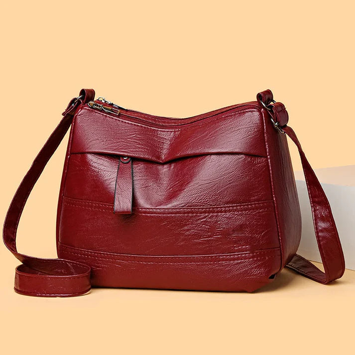 Heritage Charm Multi-Compartment Shoulder Bag