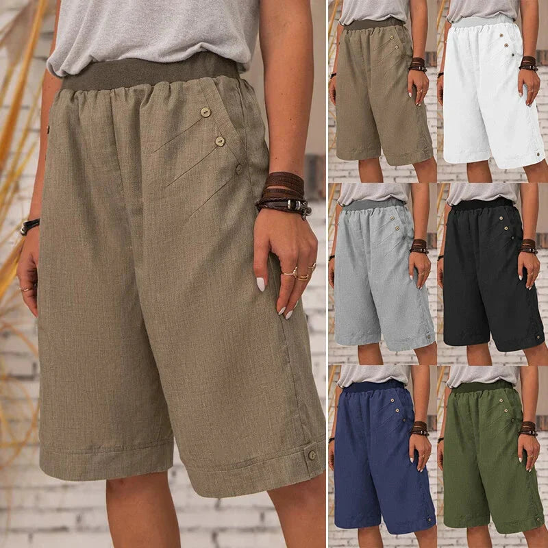 Women Summer Casual Pocket Shorts