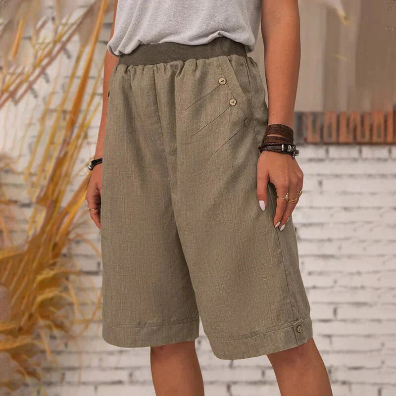Women Summer Casual Pocket Shorts