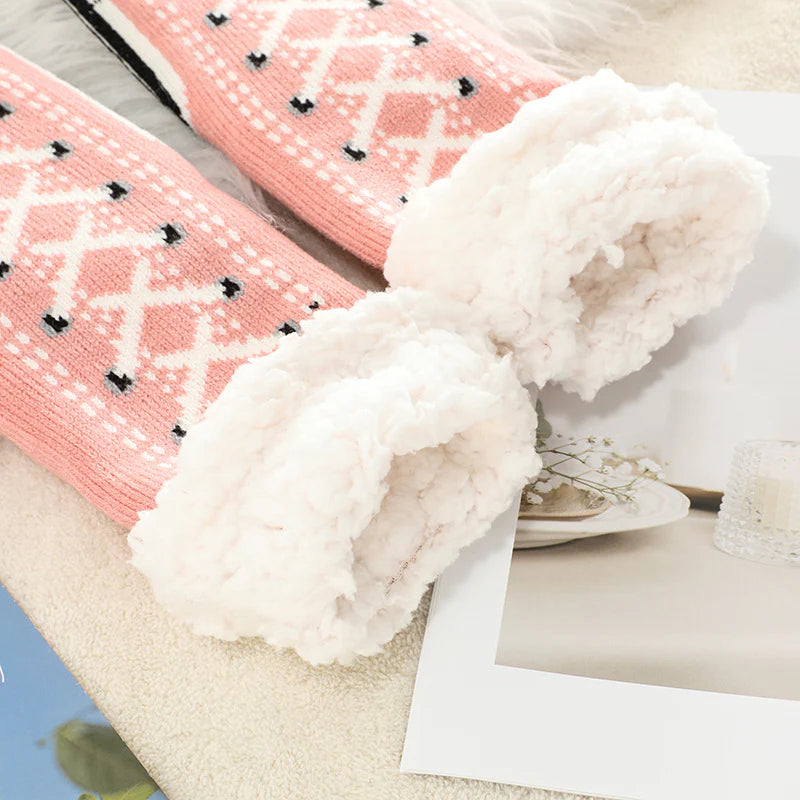 Women's Ultra-Thick Non-Slip Faux-Shoe Warm Home Socks