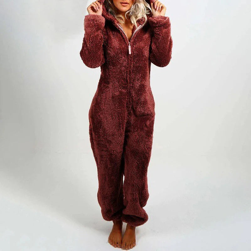 Plush Hooded Lounge Onesie