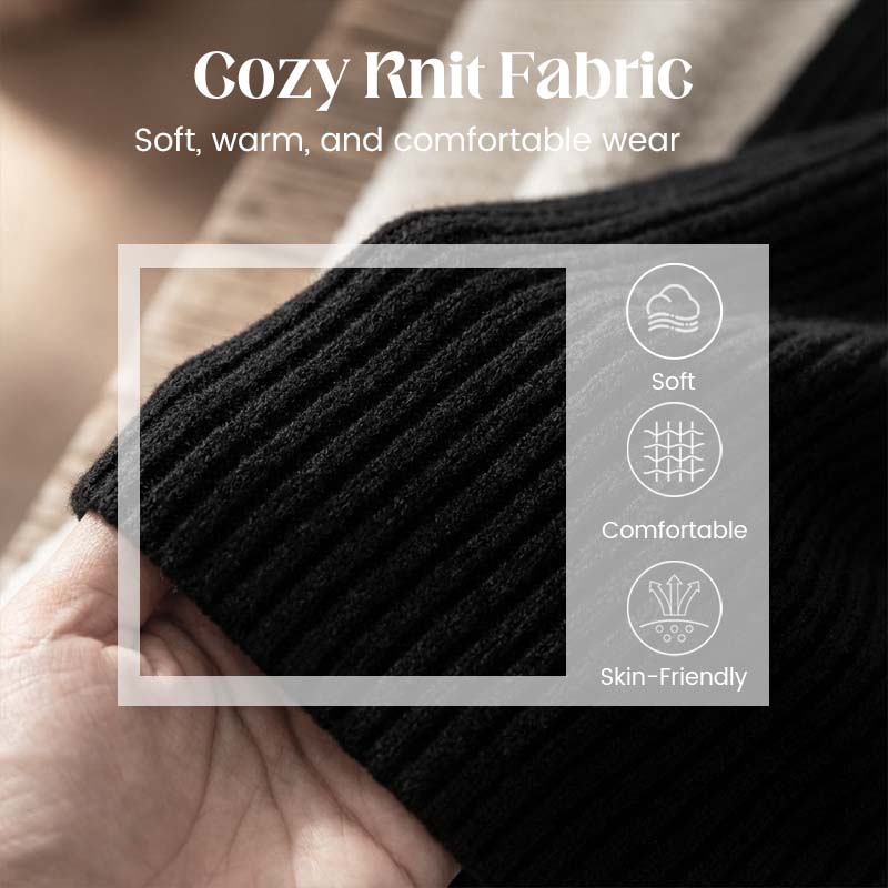 Women’s Mock Neck Knit A Line Mini Dress