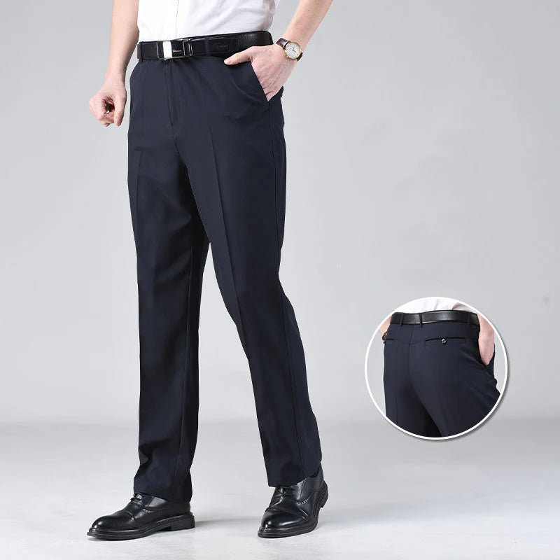 Men’s Tailored High-Waist Smart Trousers