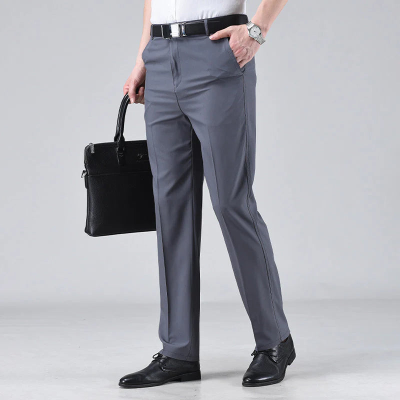 Men’s Tailored High-Waist Smart Trousers