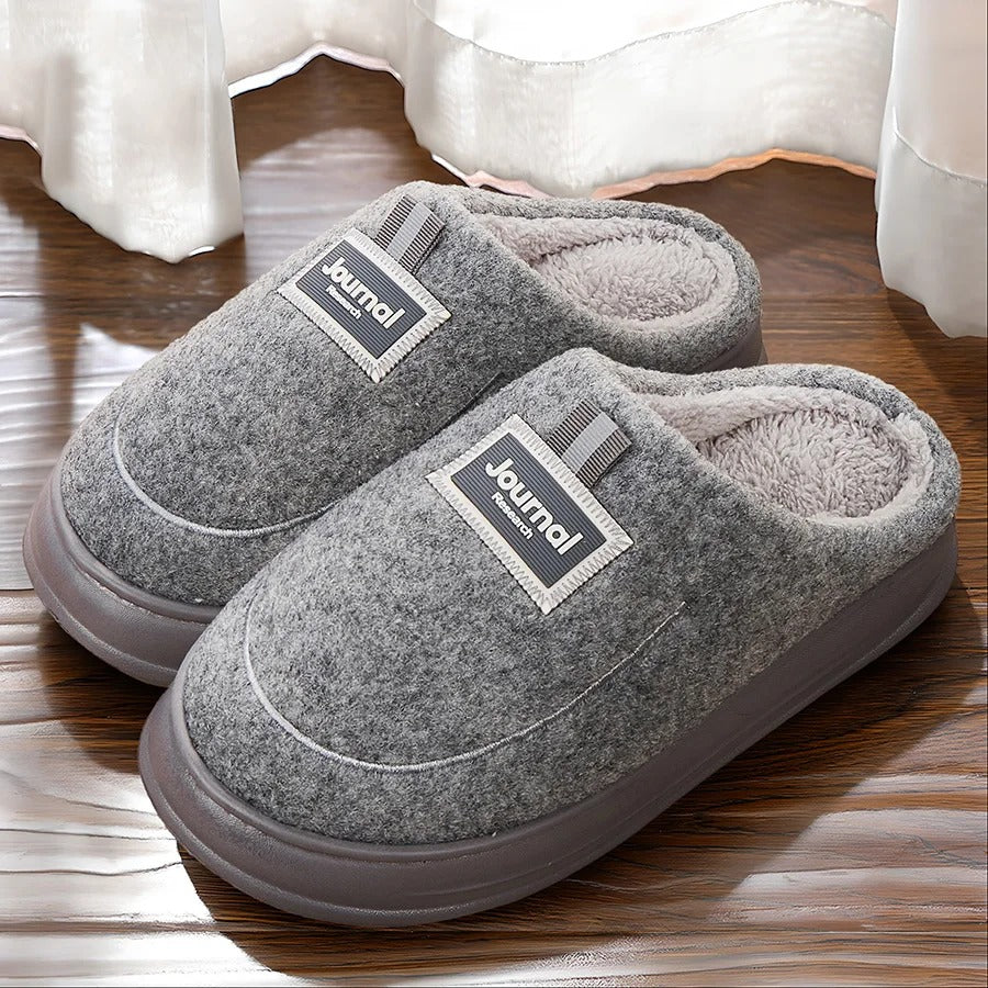 Men's Memory Foam Fleece House Slippers
