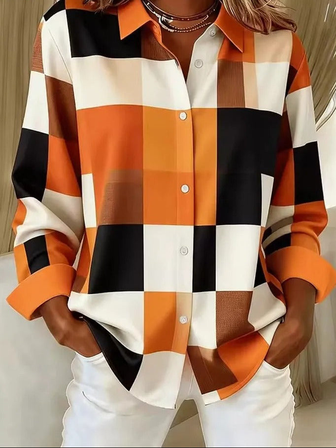 Willowbrook Plaid Long-Sleeve Work Blouse